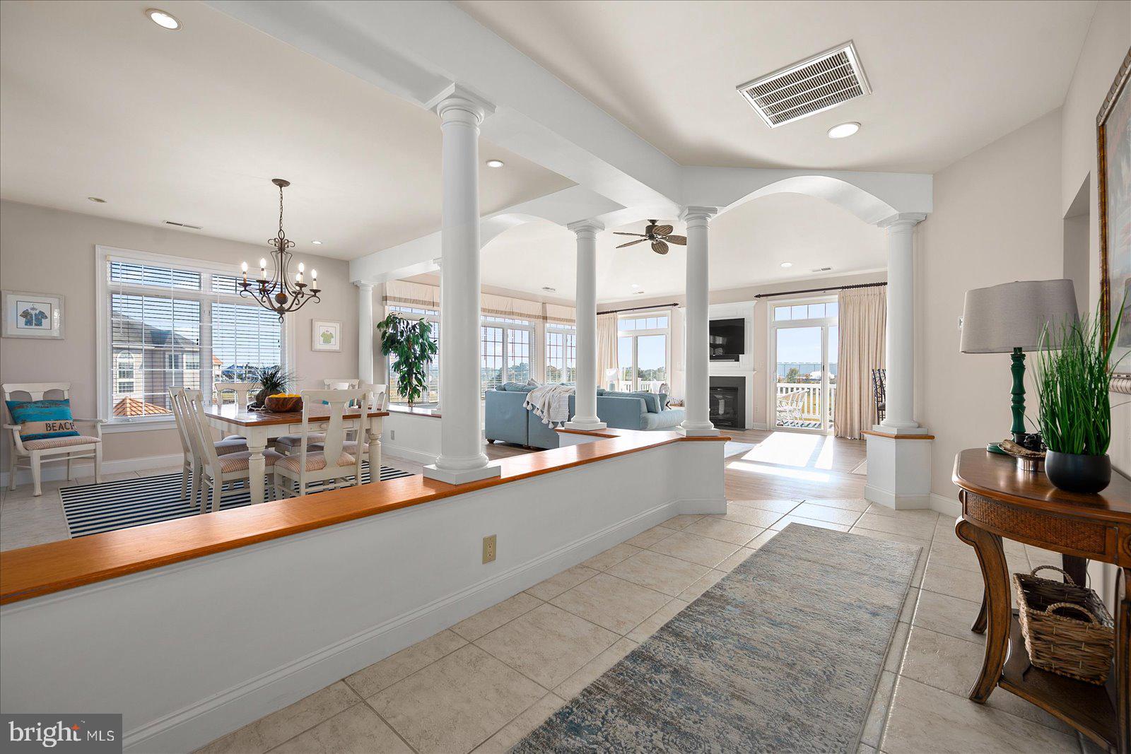 12901 Old Bridge Road, Unit PH8 2 Ocean City, MD 21842 - Photo 6 of 79 a large living room with stainless steel appliances kitchen view and living room view