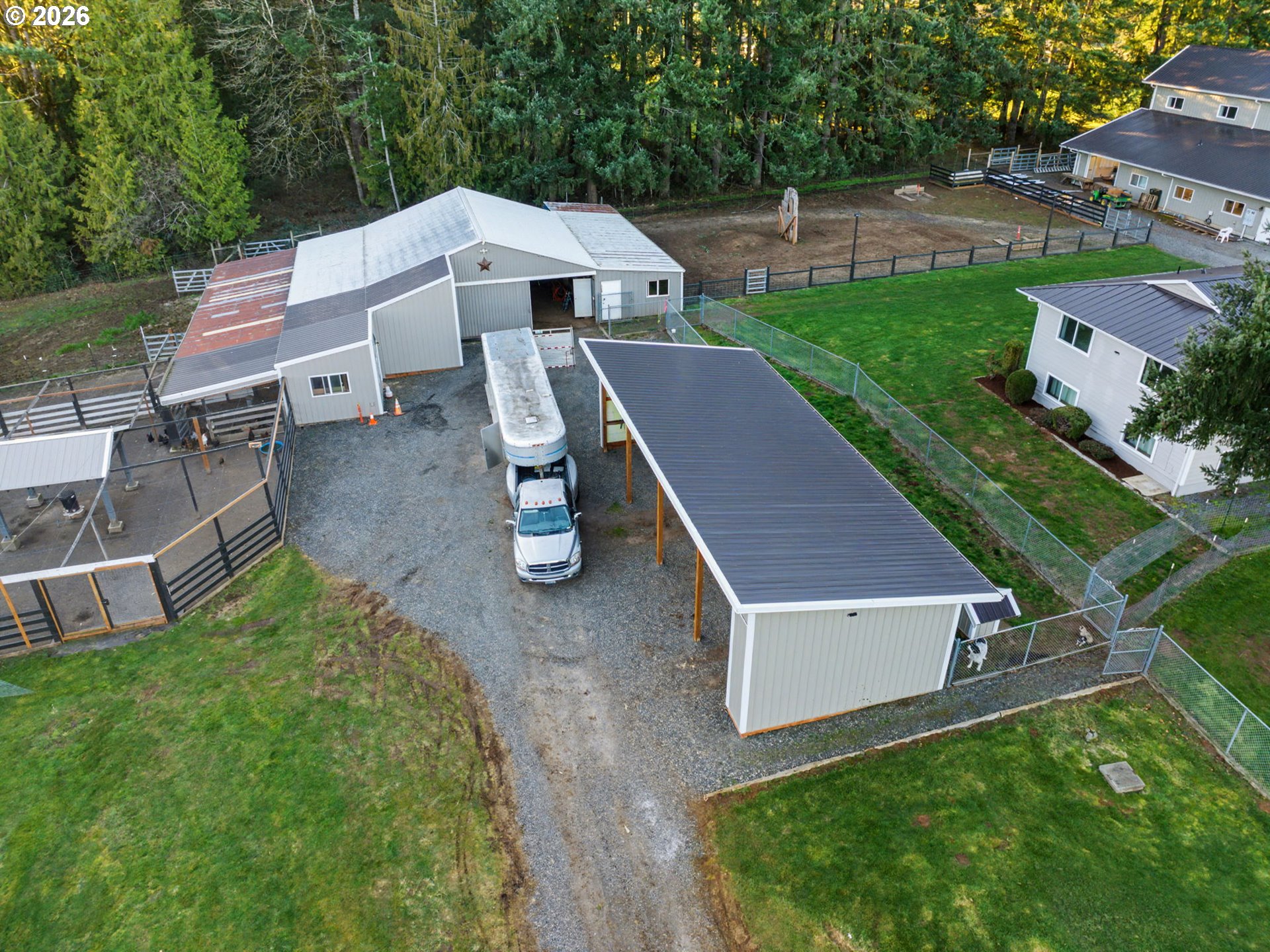 38100 Southeast Trubel Road Sandy, OR 97055 - Photo 38 of 48 an aerial view of a house with a yard