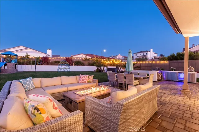 a view of an chairs in a room