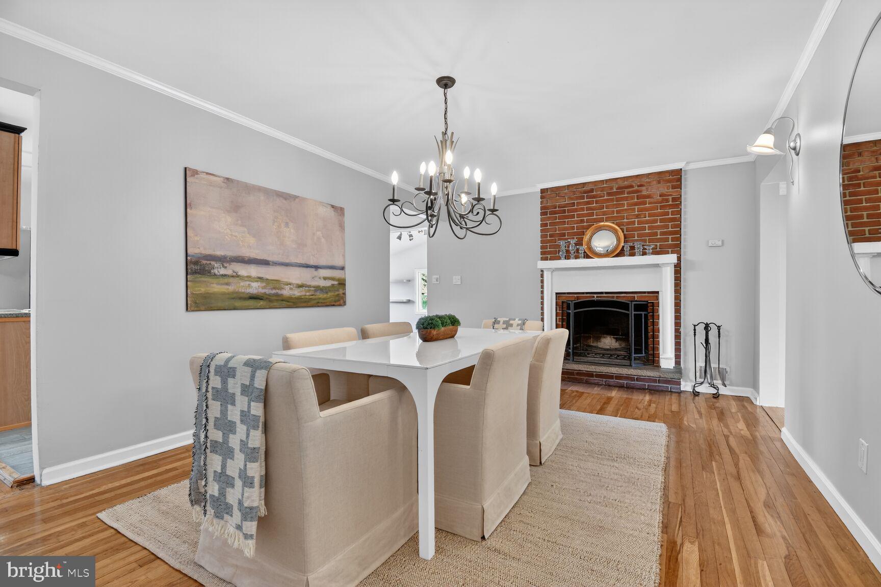 820 Brice Road Rockville, MD 20852 - Photo 9 of 26 Elegant dining space with cozy charm.