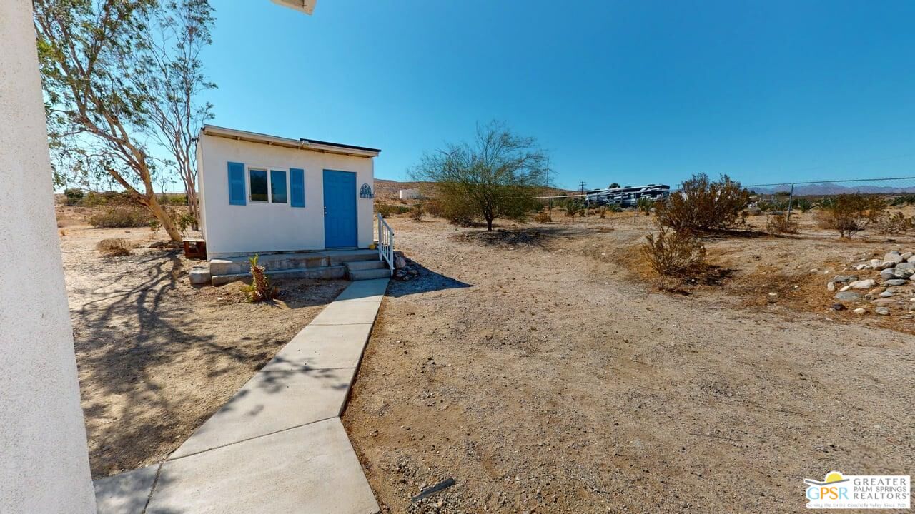 14701 Old Morongo Road Whitewater, CA 92282 - Photo 38 of 70 a view of a house with a yard