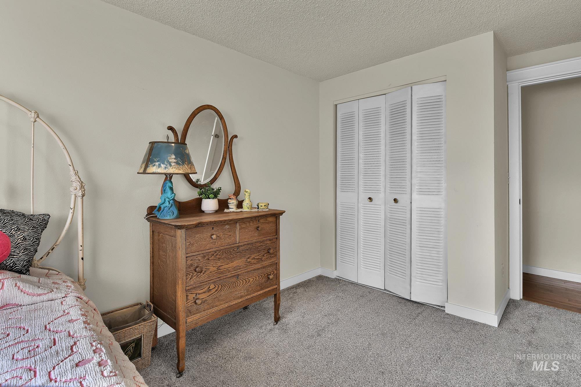 315 East Pat Lane Caldwell, ID 83607 - Photo 28 of 50 Carpeted bedroom featuring a textured ceiling and a closet