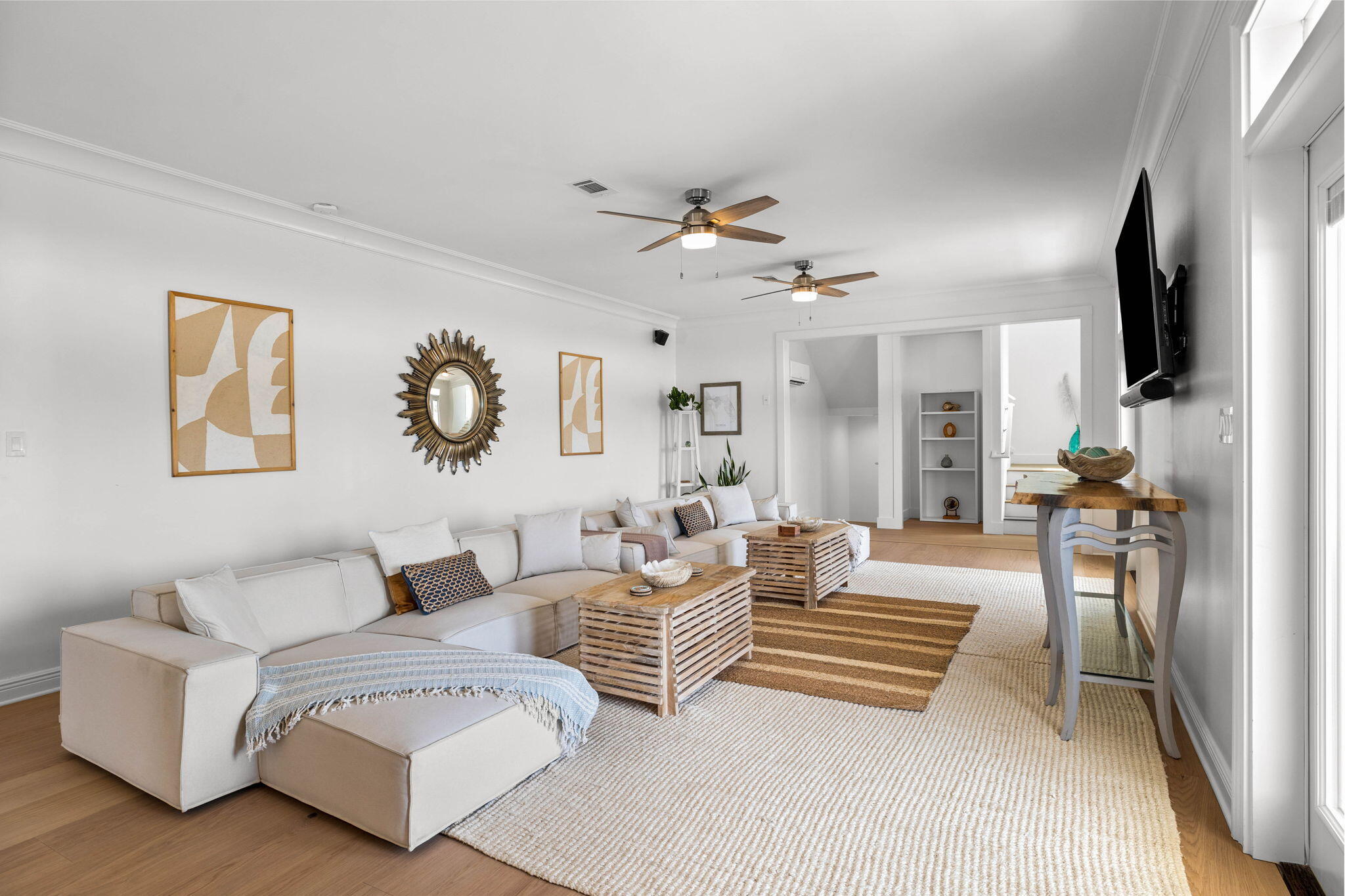 204 Sandstone Street Santa Rosa Beach, FL 32459 - Photo 27 of 80 a living room with furniture and a flat screen tv