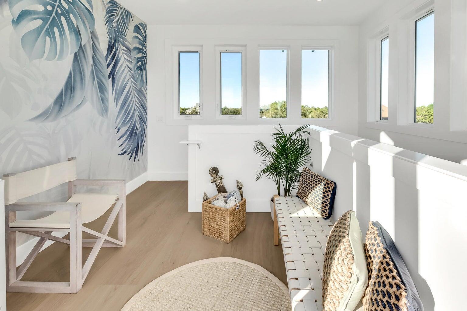 204 Sandstone Street Santa Rosa Beach, FL 32459 - Photo 36 of 80 a view of a dining room with furniture and a potted plant