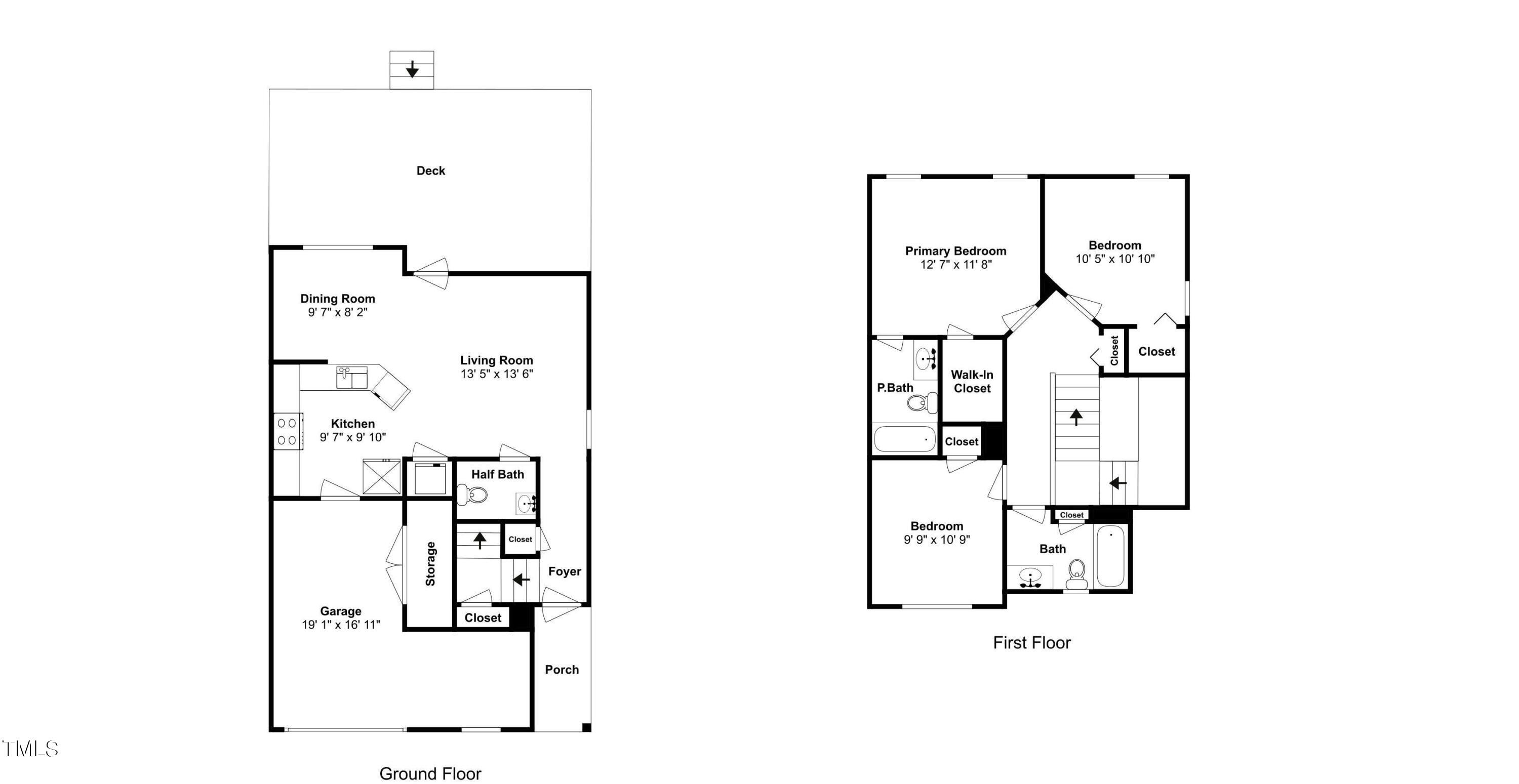 6206 Forest Ridge Drive Durham, NC 27713 - Photo 13 of 13 single-page-floor-plan