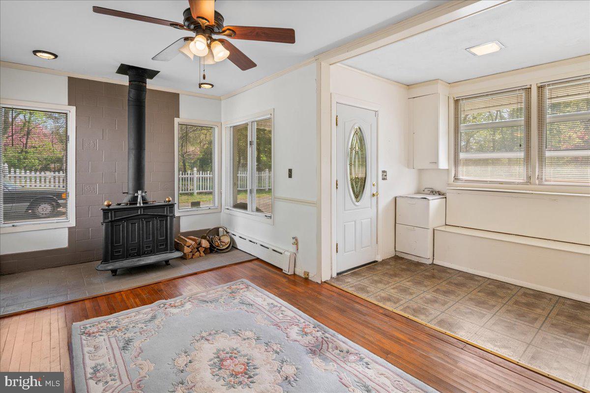 700 River Road Ewing, NJ 08628 - Photo 22 of 71 Wood burning stove in Den