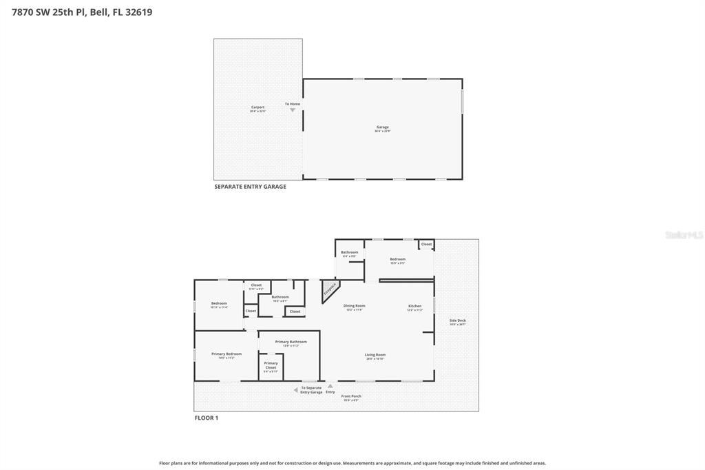 7870 Southwest 25th Place Bell, FL 32619 - Photo 91 of 93 a black and white photo of a refrigerator