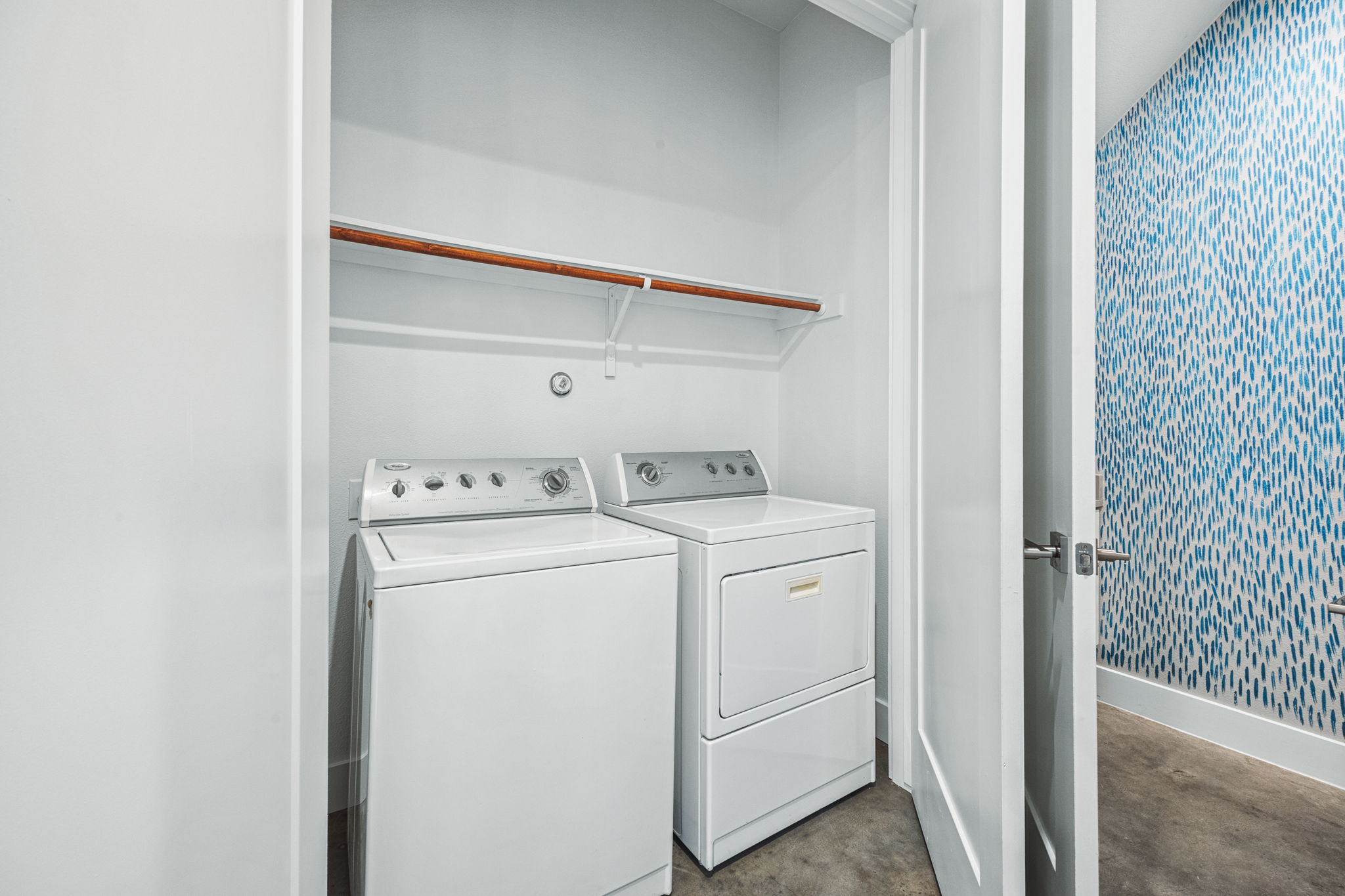 1218 Eleanor Street, Unit 1 Austin, TX 78721 - Photo 18 of 39 a utility room with dryer and washer