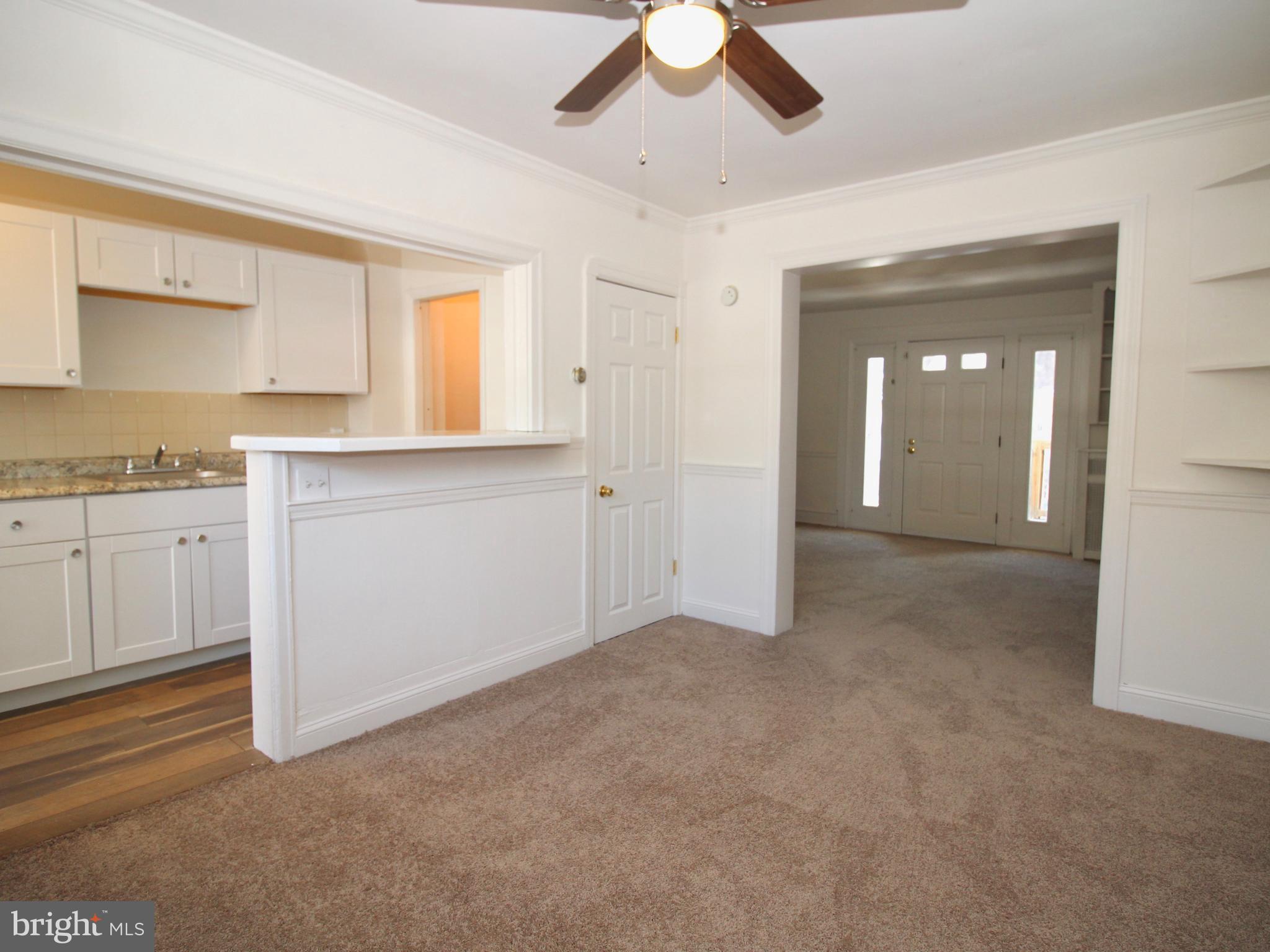 280 Sheffield Road Lansdowne, PA 19050 - Photo 6 of 14 Dining Room with new carpet, paint and ceiling fan