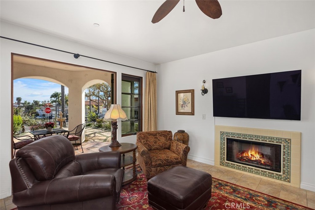 240 Avenida Rosa, Unit B San Clemente, CA 92672 - Photo 10 of 31 Living area looking out to private 800 sq. foot patio.