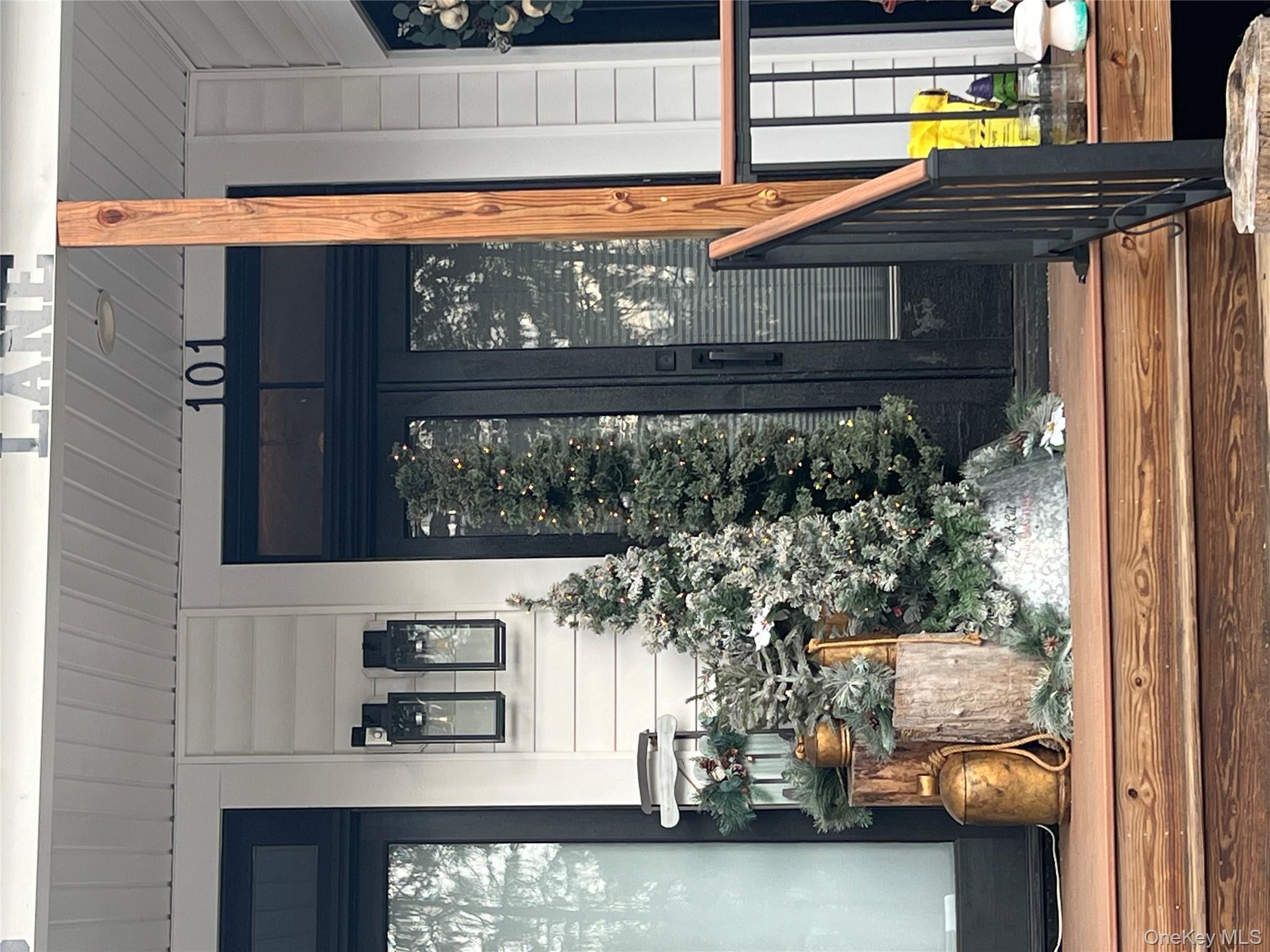 Entrance to property featuring french doors
