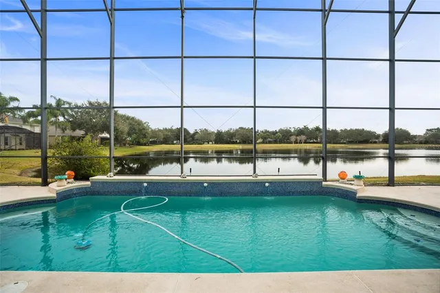 a view of a garden with an outdoor seating