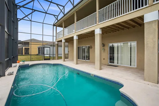a view of a house with pool