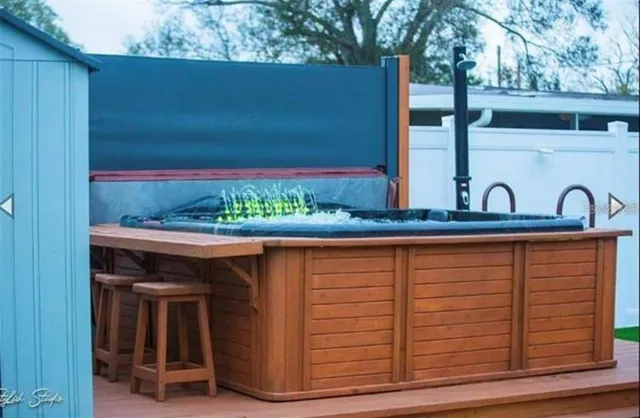 a backyard of a house