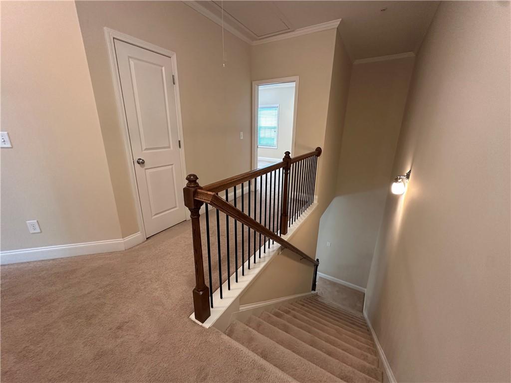 2417 Tenor Lane Alpharetta, GA 30009 - Photo 16 of 43 a view of a hallway view with staircase