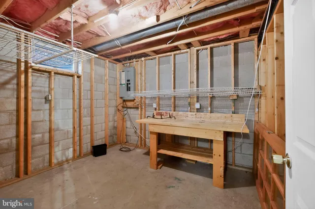 a view of storage and utility room