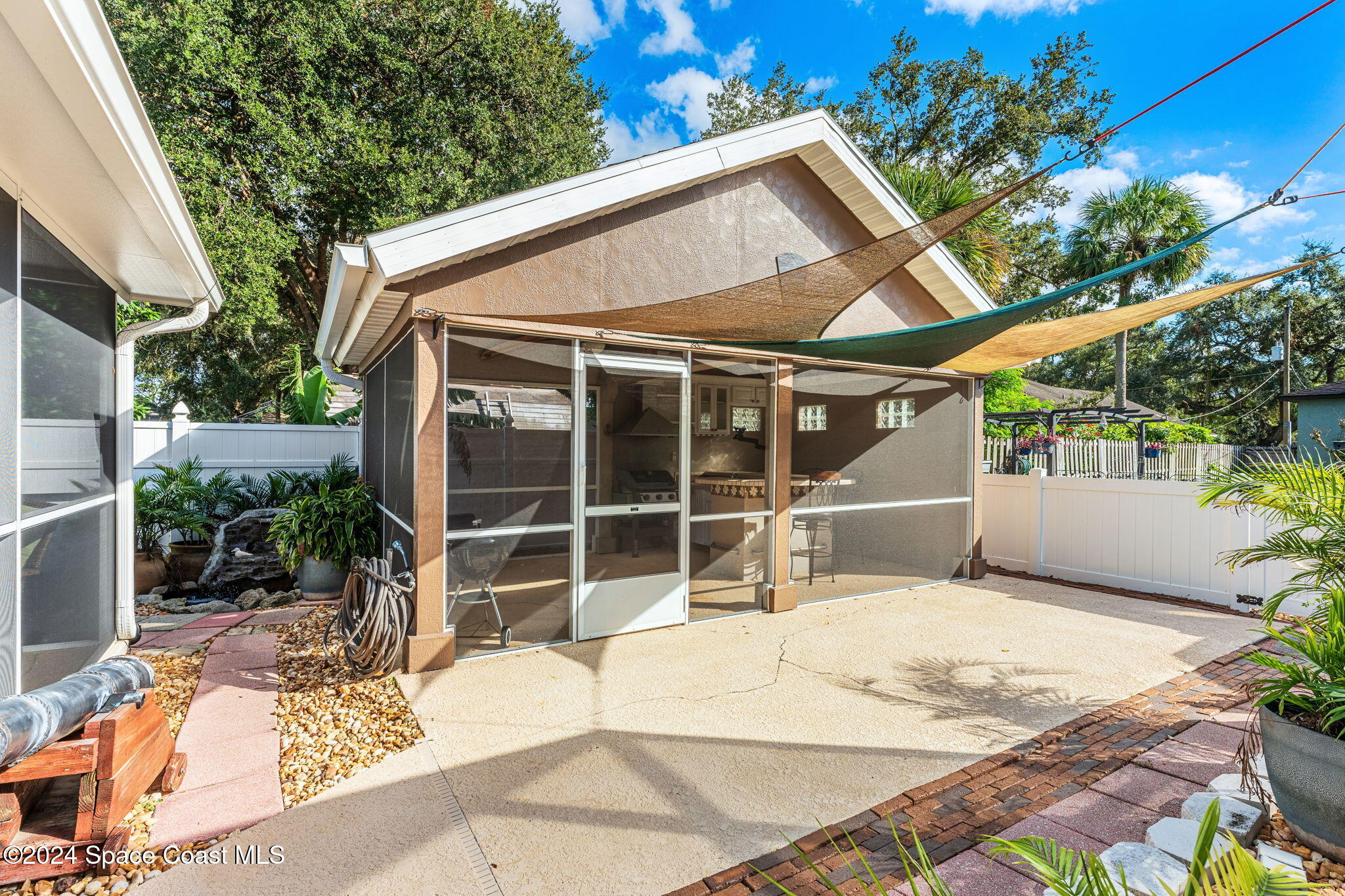 7325 Darien Road Cocoa, FL 32927 - Photo 35 of 55 Summer Kitchen Exterior