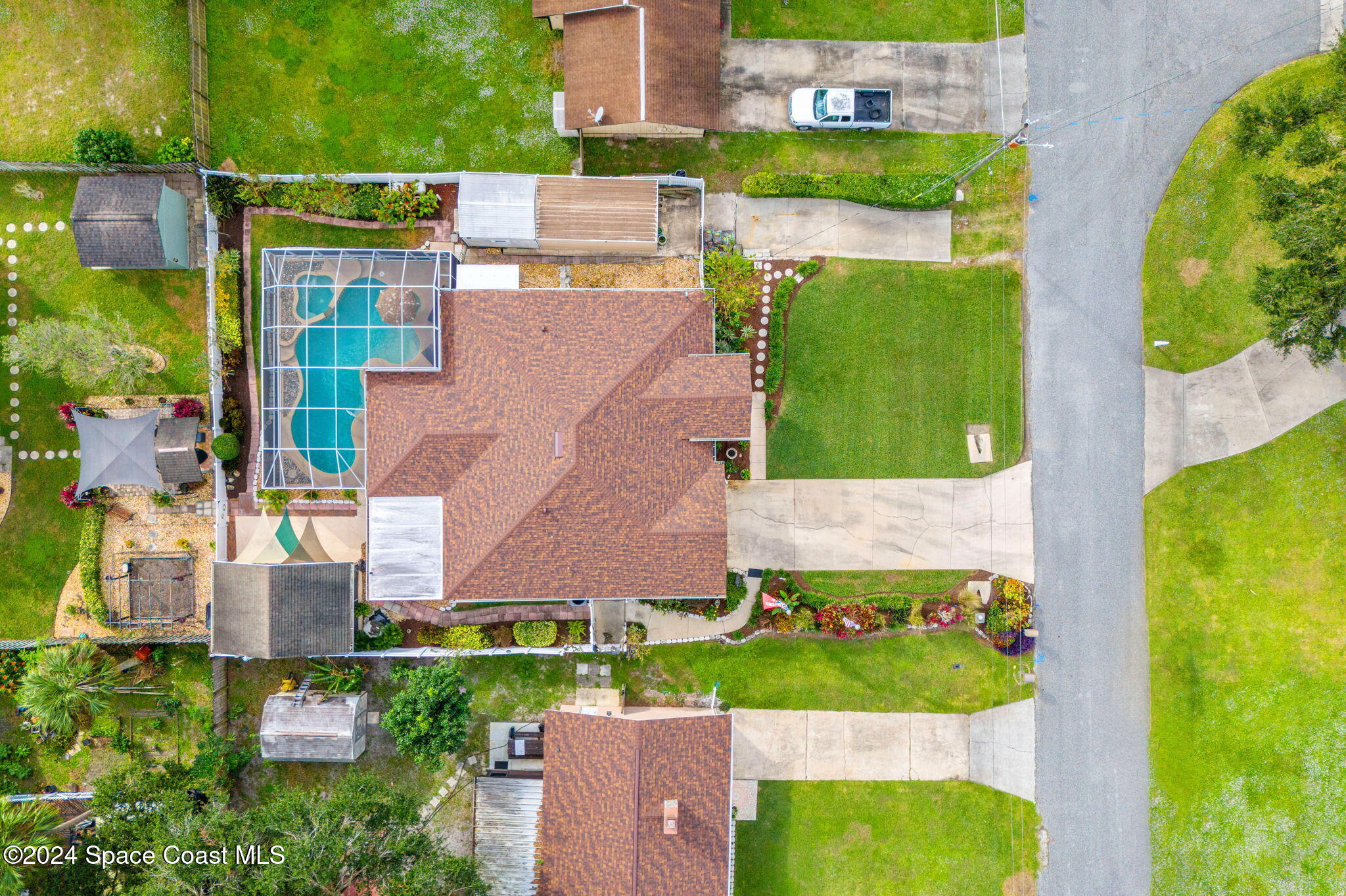 7325 Darien Road Cocoa, FL 32927 - Photo 7 of 55 Aerial