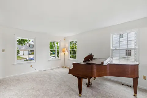 a view of a dresser and storage