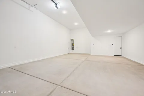 a view of a garage