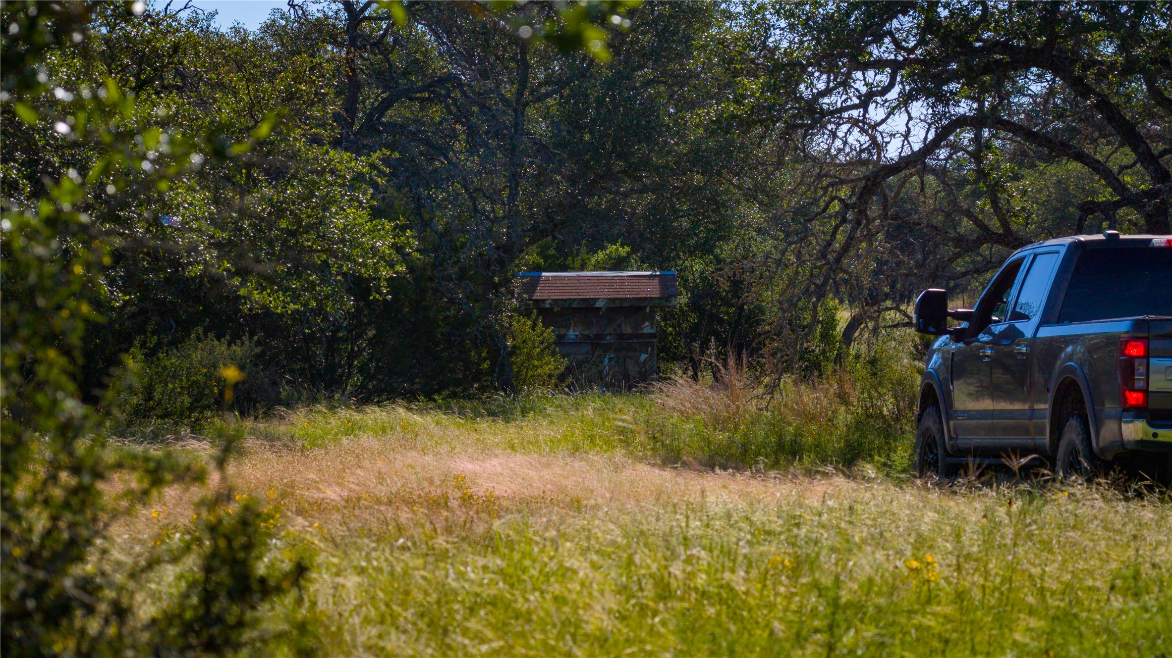 3276 Link Road Doss, TX 78618 - Photo 17 of 35 a backyard of a house with barbeque oven table and chairs