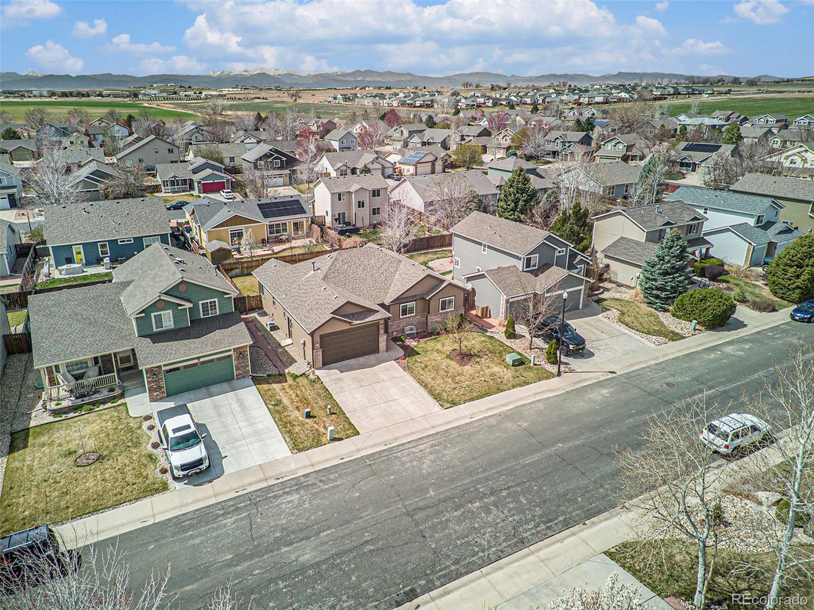 320 Granite Way Johnstown, CO 80534 - Photo 31 of 39 an aerial view of a city with lots of residential buildings