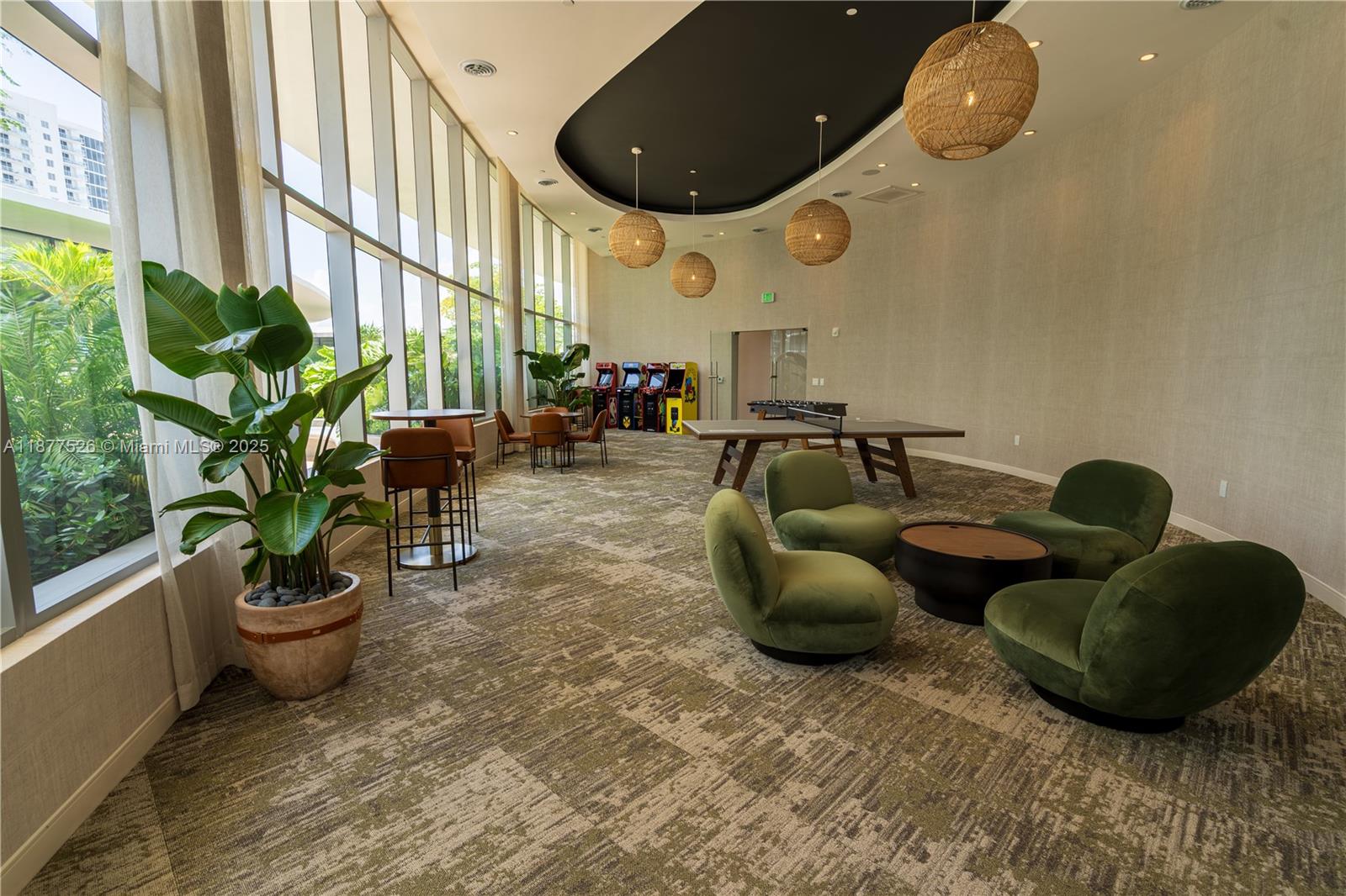 700 Northeast 24th Street, Unit 1402 Miami, FL 33137 - Photo 50 of 68 a living room with furniture and a potted plant