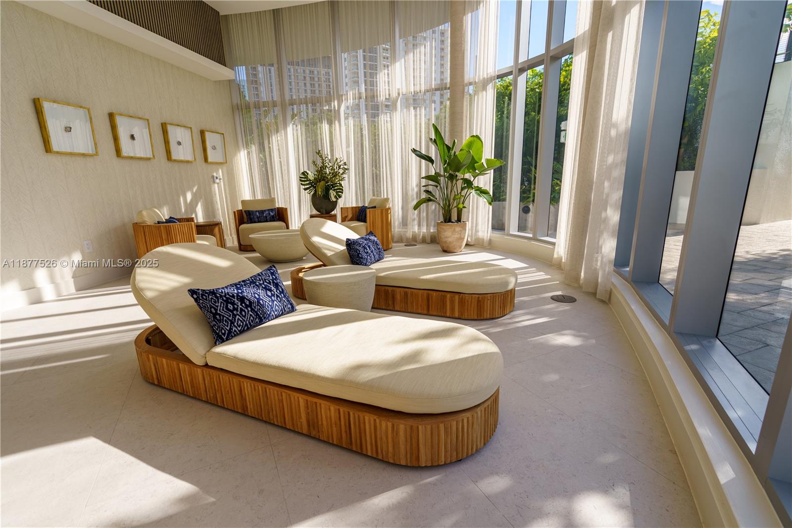 700 Northeast 24th Street, Unit 1402 Miami, FL 33137 - Photo 59 of 68 a living room with furniture and a large window