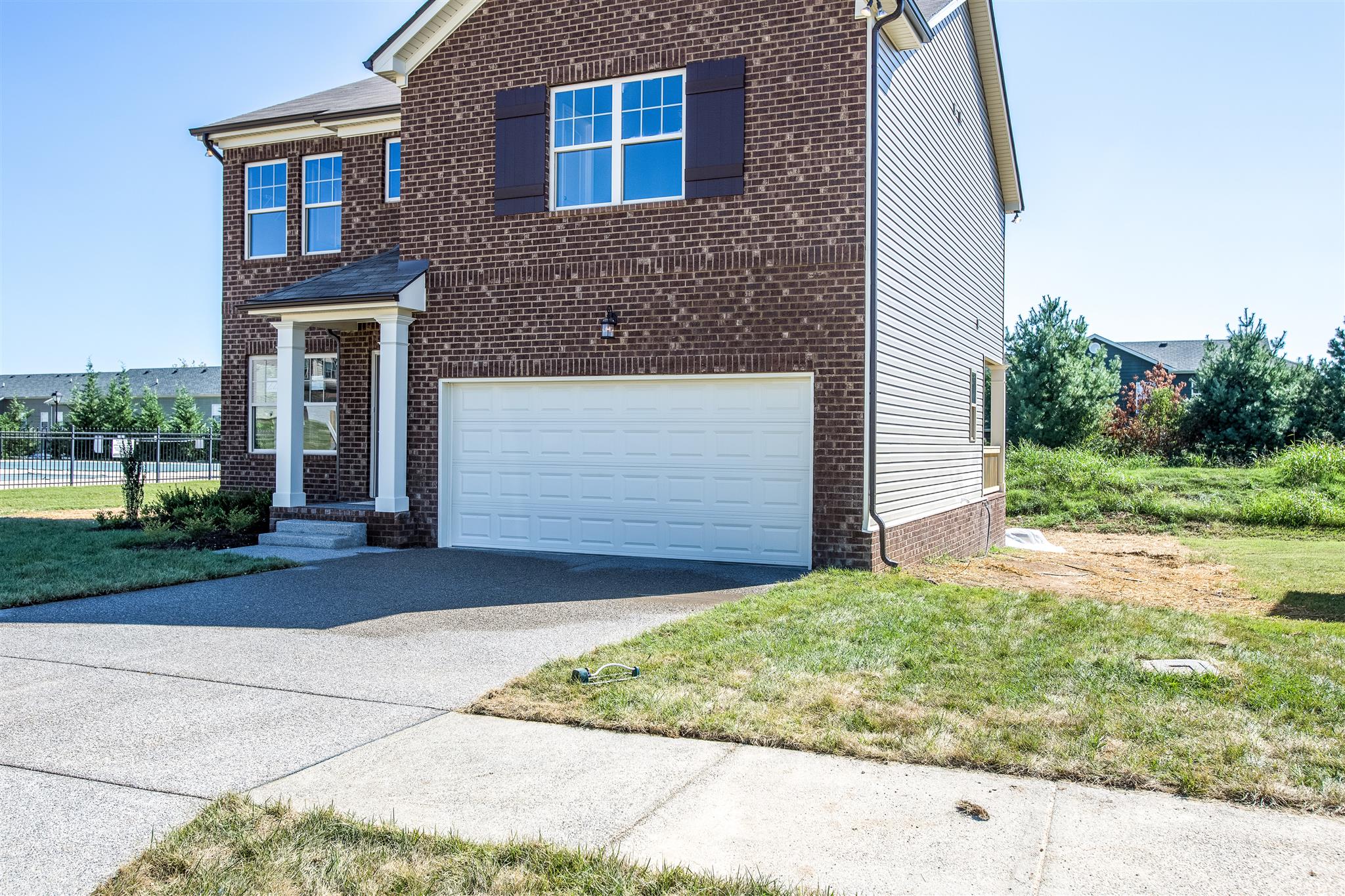Beautiful Brick front elevation. This house is finished. some finishes may be different than pictured.
