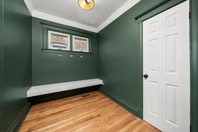 a view of a room with window