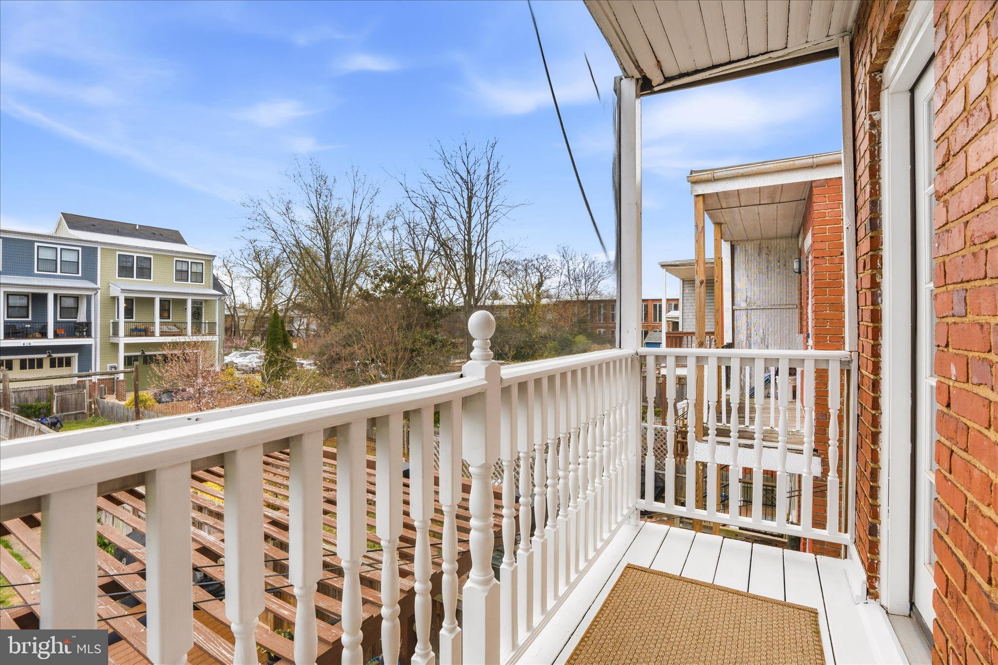 205 East 4th Street Frederick, MD 21701 - Photo 23 of 38 a view of a balcony with a small yard