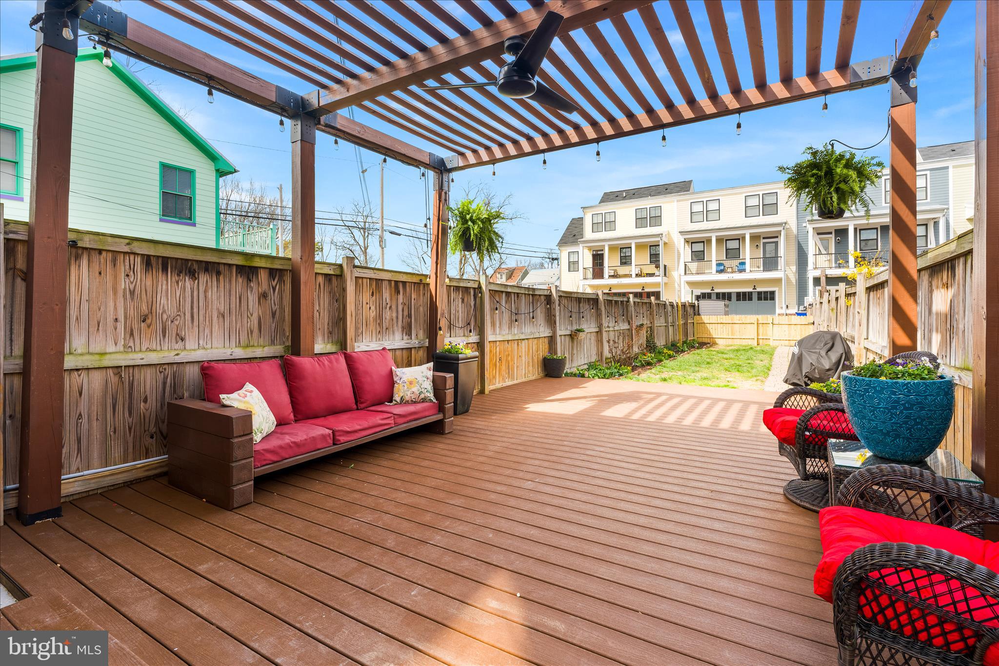 205 East 4th Street Frederick, MD 21701 - Photo 24 of 38 a view of balcony with couch and outdoor seating