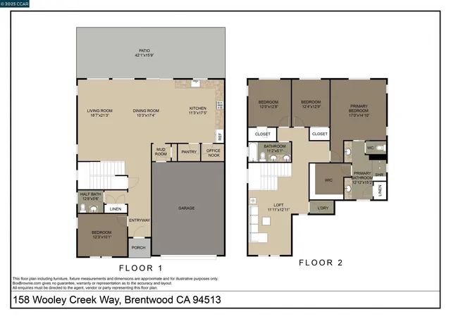 $789,000 | 158 Wooley Creek Way, Brentwood, CA 94513