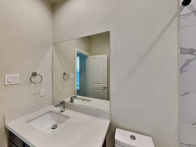 a bathroom with a sink and a tub