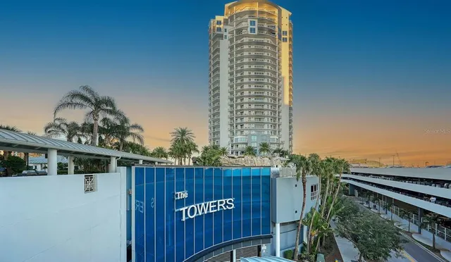 a view of roof with balcony