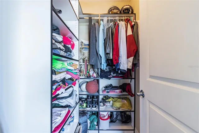 a view of a terrace with sky view