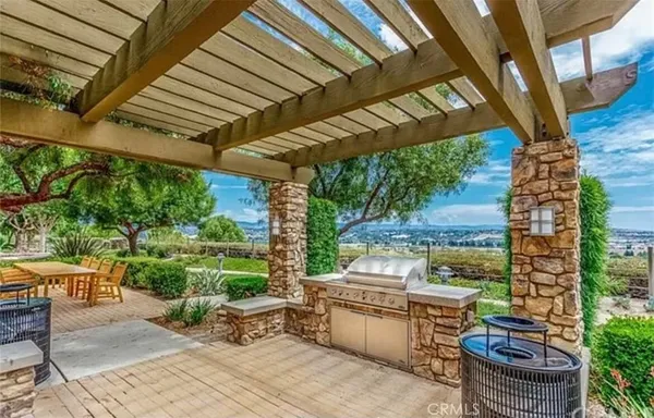 a patio with patio outdoor seating and yard