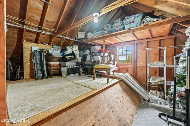 a view of a storage room