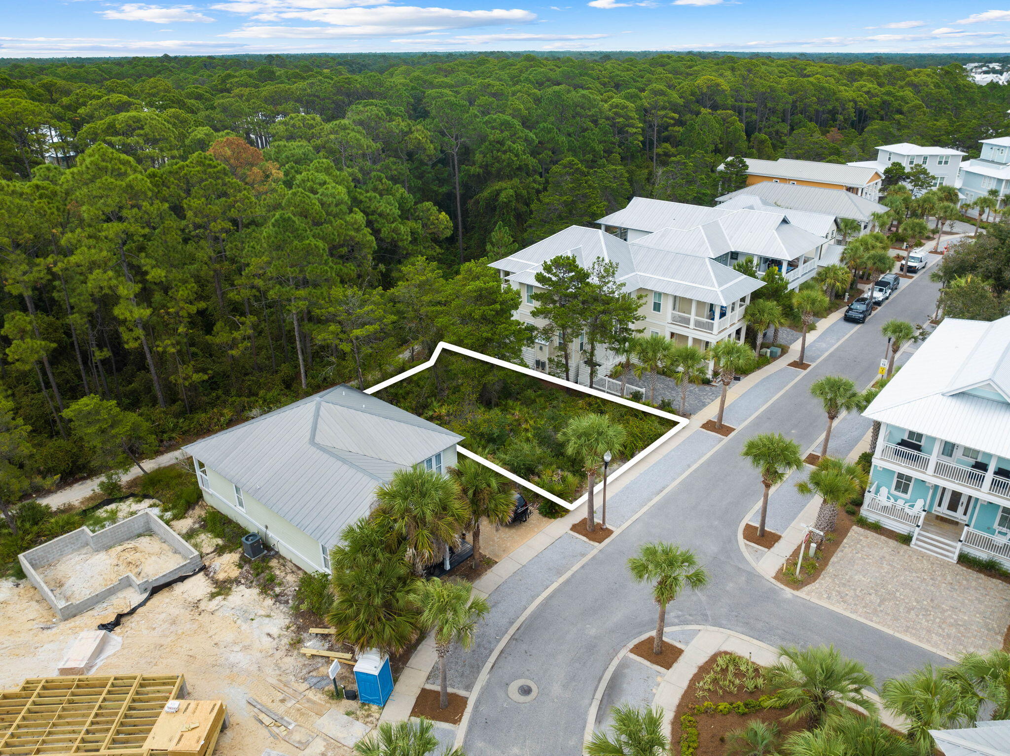 Lot 2 Beach Bike Way Inlet Beach Inlet Beach, FL 32461 - Photo 5 of 19 an aerial view of a house