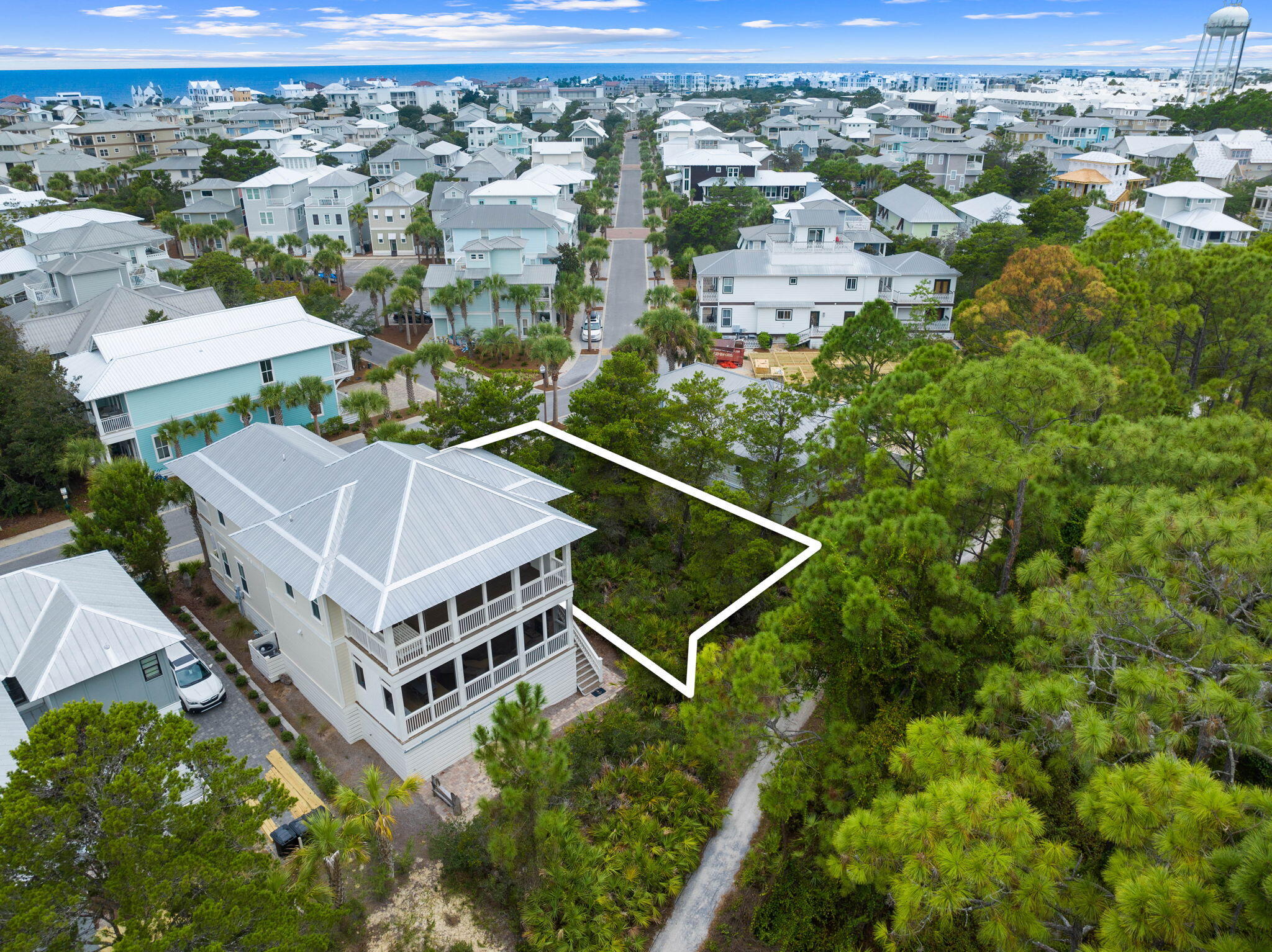 Lot 2 Beach Bike Way Inlet Beach Inlet Beach, FL 32461 - Photo 6 of 19 an aerial view of residential houses with outdoor space