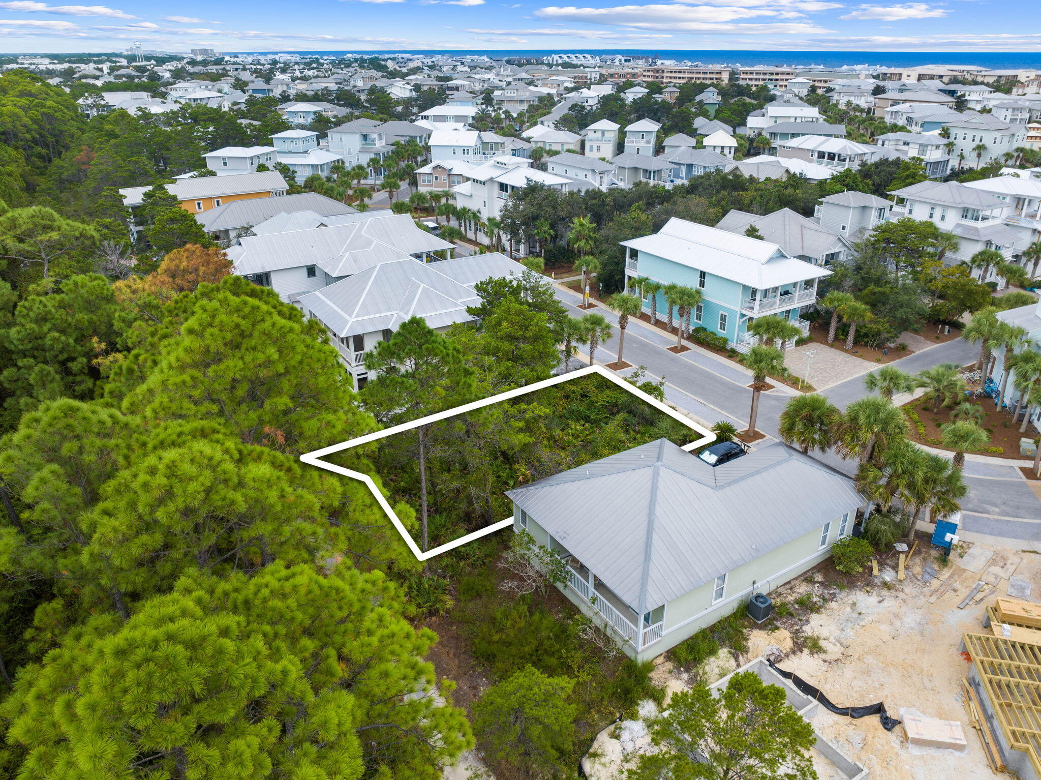 Lot 2 Beach Bike Way Inlet Beach Inlet Beach, FL 32461 - Photo 7 of 19 an aerial view of a house