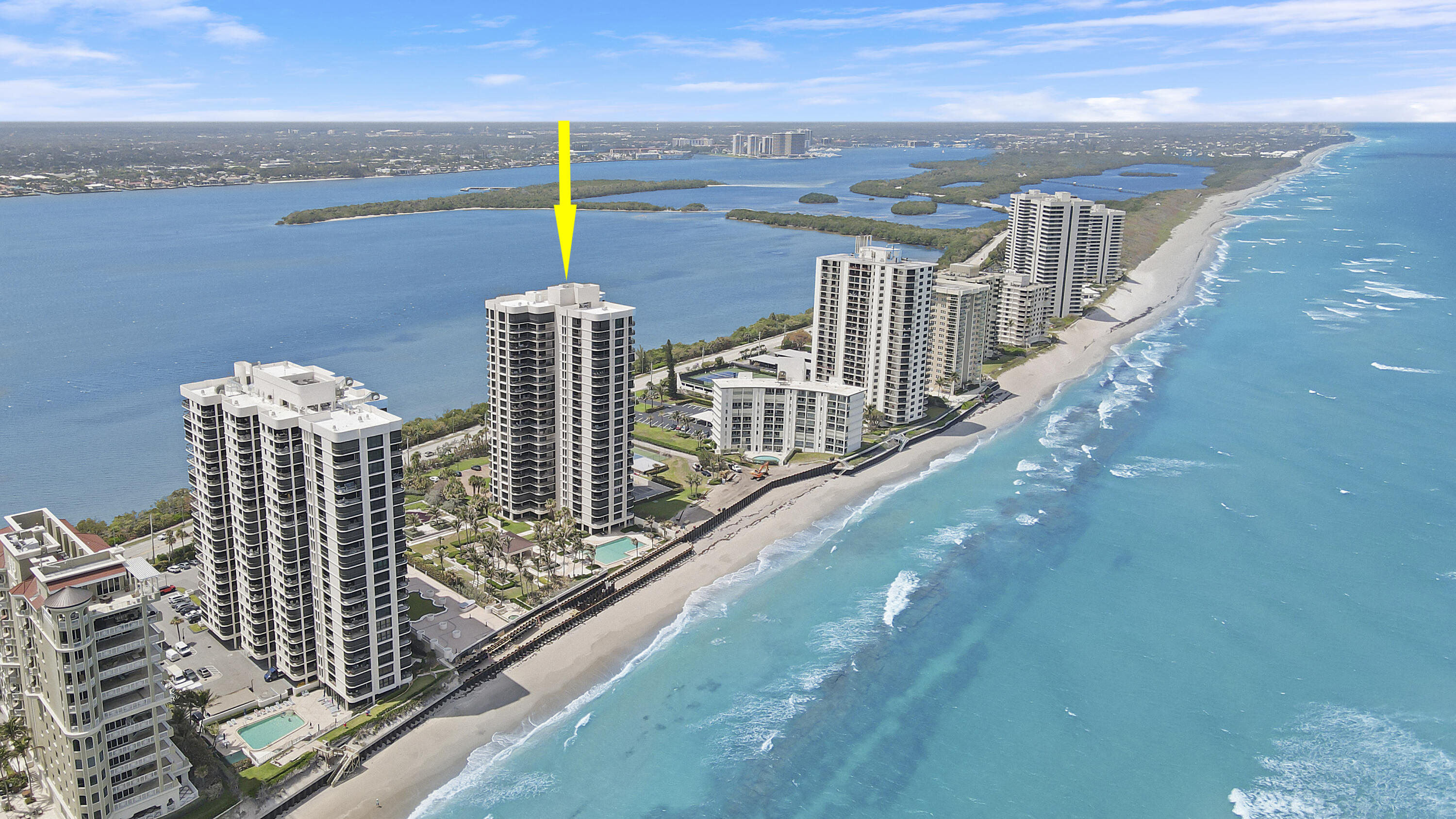 5380 North Ocean Drive, Unit 22J Riviera Beach, FL 33404 - Photo 51 of 53 a view of city from a terrace