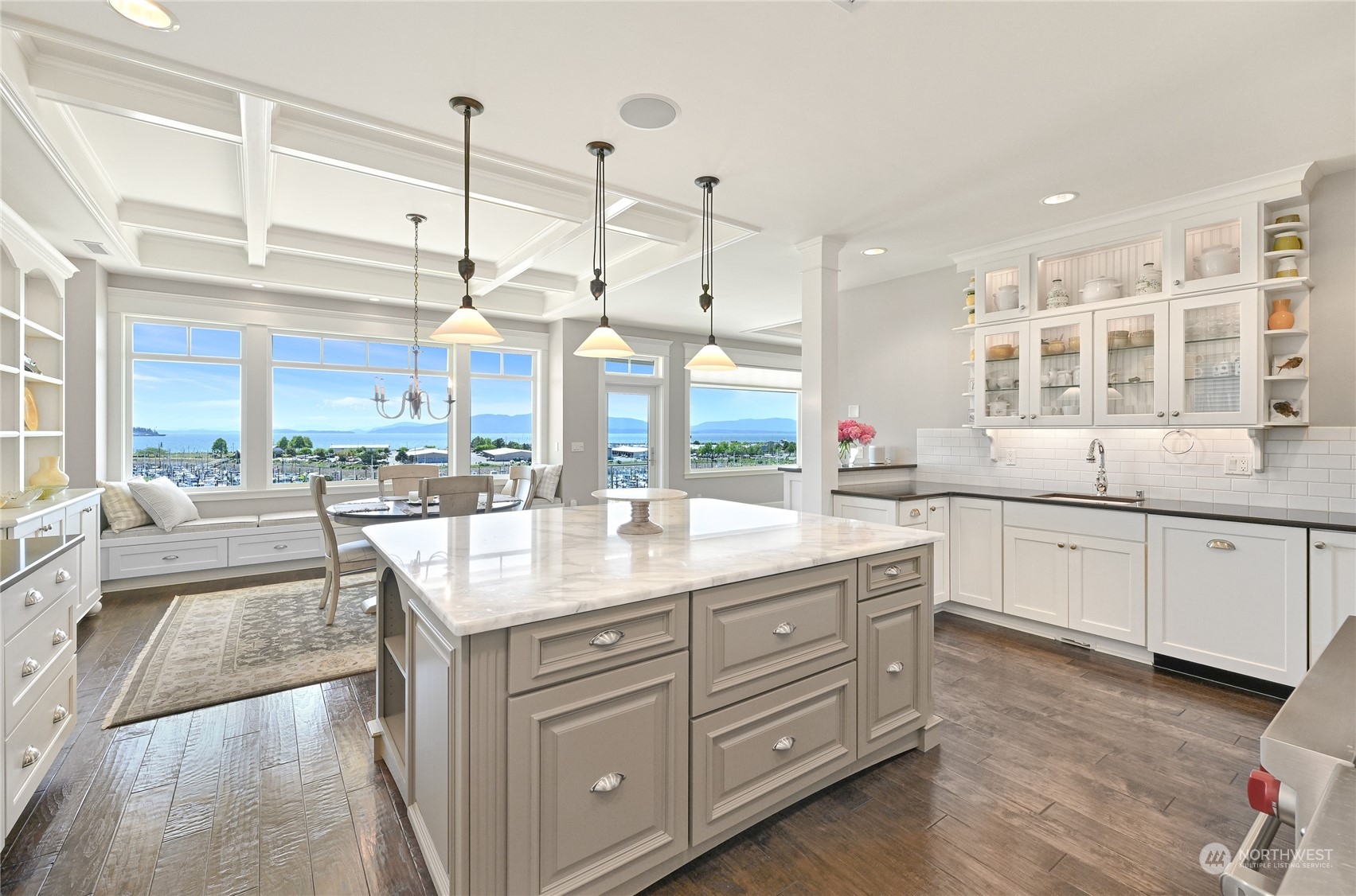 2015 Eldridge Avenue Bellingham, WA 98225 - Photo 13 of 40 a kitchen with counter top and living room
