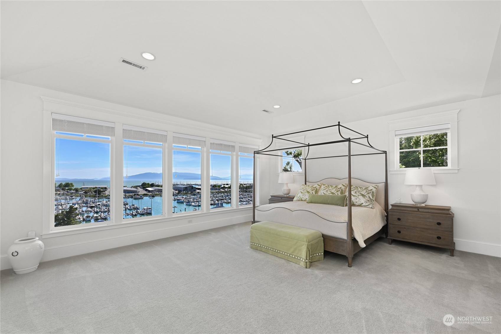 2015 Eldridge Avenue Bellingham, WA 98225 - Photo 20 of 40 a bedroom with a bed and a large window