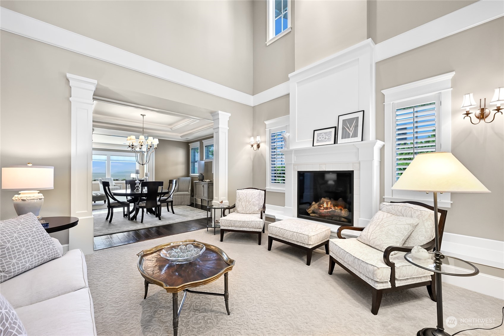 2015 Eldridge Avenue Bellingham, WA 98225 - Photo 6 of 40 a living room with furniture and a fireplace