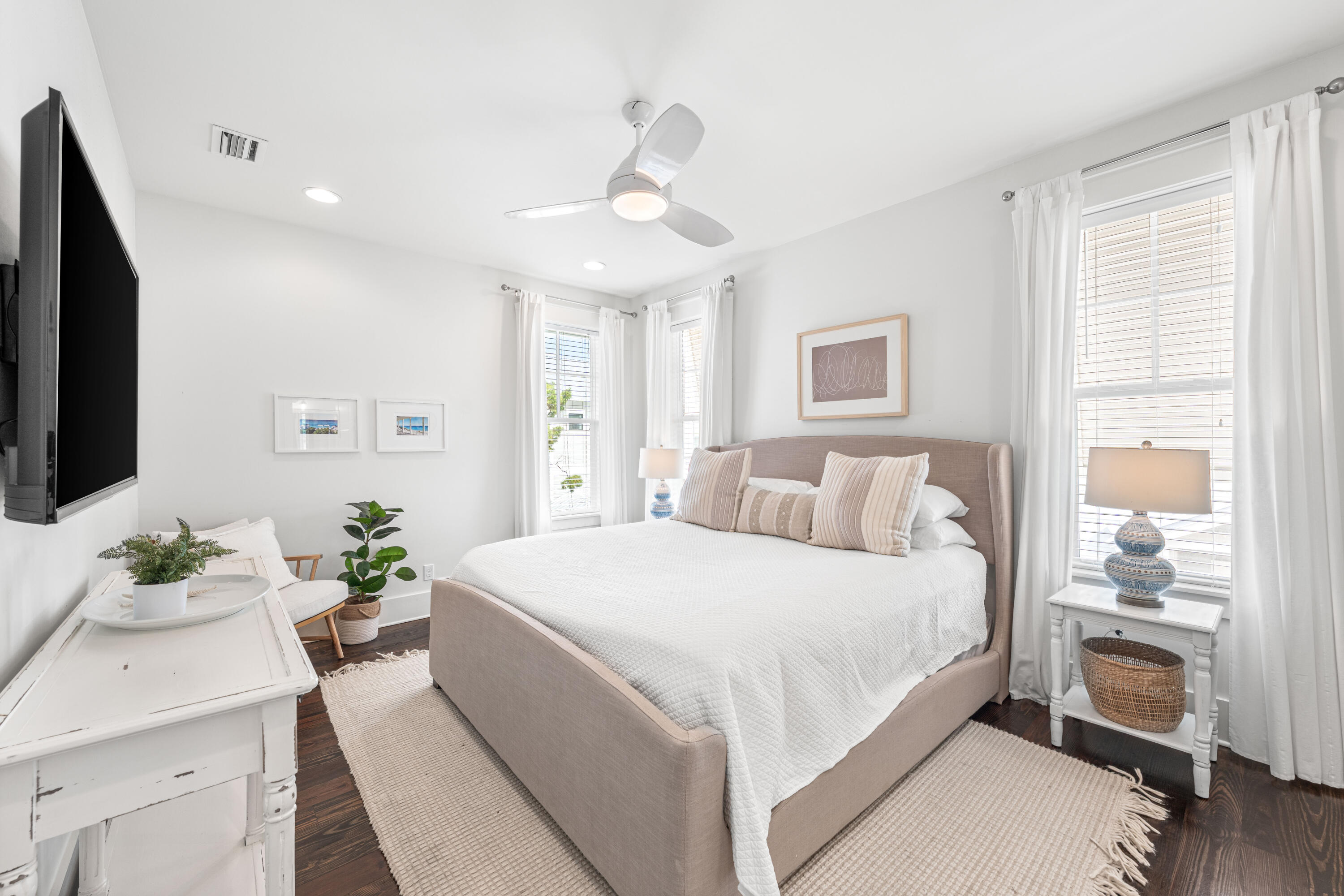 8 Hiker Street Santa Rosa Beach, FL 32459 - Photo 22 of 41 a bedroom with a large bed and a flat screen tv