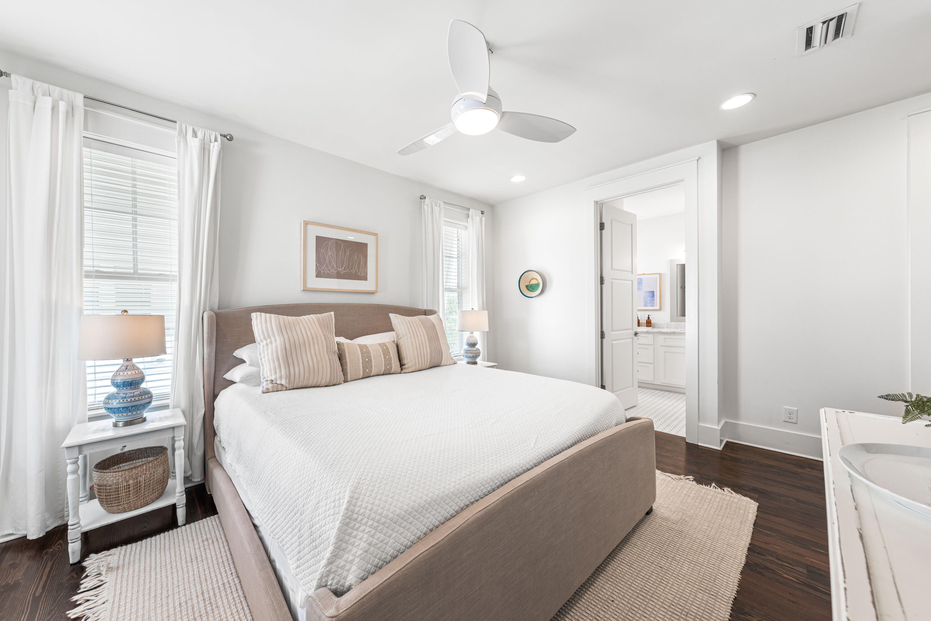 8 Hiker Street Santa Rosa Beach, FL 32459 - Photo 23 of 41 a spacious bedroom with a bed and a lamp