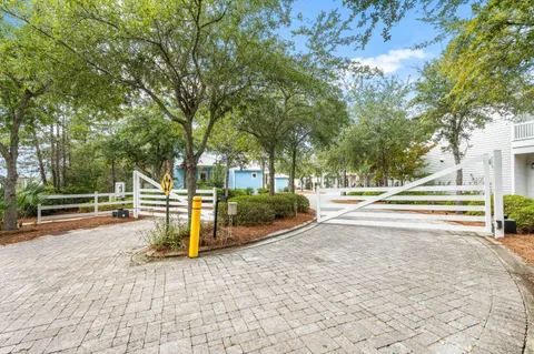 a view of a park with pathway of a building