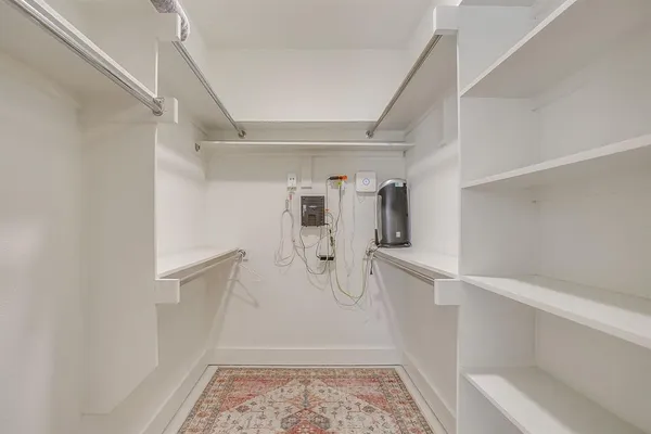 a view of walk in closet