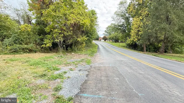 a view of a pathway with a yard